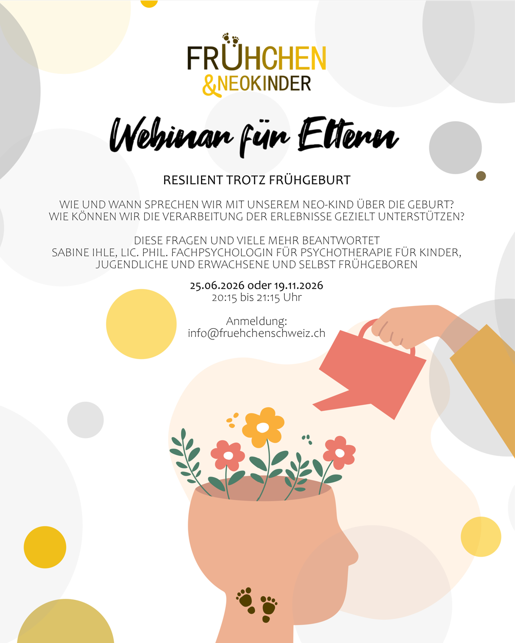 Webinar «Resilient trotz Frühgeburt!» mit Sabine Ihle